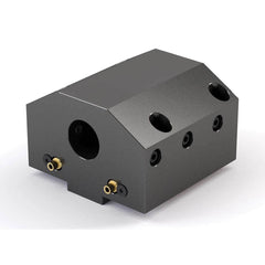 Global CNC Industries - Turret & VDI Tool Holders; Type: Mazak ID Block ; Clamping System: 118mm X 88mm ; Tool Axis: ID ; Through Coolant: No ; Additional Information: 4 Mounting Holes - Exact Tool & Supply