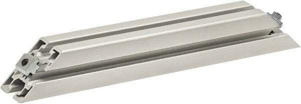 80/20 Inc. - 40mm Wide, Open Shelving Accessory/Component - Aluminum, Clear Anodized Finish, 320mm Long, Use with 4545 - Exact Tool & Supply