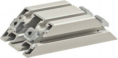 80/20 Inc. - 40mm Wide, Open Shelving Accessory/Component - Aluminum, Clear Anodized Finish, 160mm Long, Use with 4590 - Exact Tool & Supply