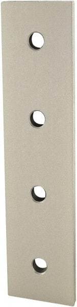 80/20 Inc. - 40mm Wide, Open Shelving 4 Hole Joining Strip - Aluminum, Clear Anodized Finish, 160mm Long, Use with 40 Series & Bolt Kit 75-3422 - Exact Tool & Supply