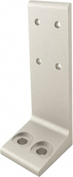 80/20 Inc. - 56mm Wide, Open Shelving Accessory/Component - Aluminum, Clear Anodized Finish, 50mm Long, Use with 25-2550 & Bolt Kit 75-3412 - Exact Tool & Supply