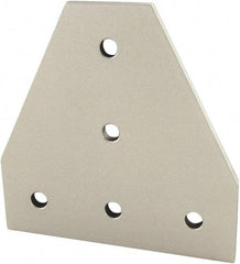 80/20 Inc. - 135mm Wide, Open Shelving Accessory/Component - Aluminum, Clear Anodized Finish, 135mm Long, Use with 45 Series & Bolt Kit 75-3619 - Exact Tool & Supply