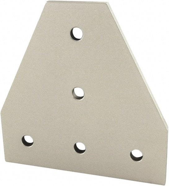 80/20 Inc. - 135mm Wide, Open Shelving Accessory/Component - Aluminum, Clear Anodized Finish, 135mm Long, Use with 40 Series & Bolt Kit 75-3422 - Exact Tool & Supply