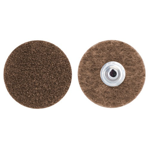4″ STE VS Non Woven Quick Change Disc Type TS/II 80 Grit Coarse Aluminum Oxide - Exact Tool & Supply