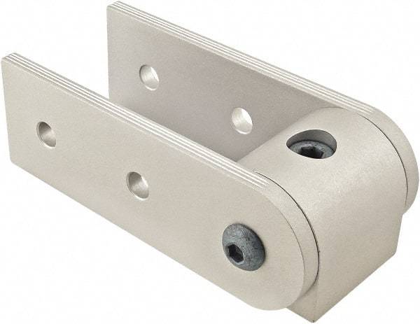 80/20 Inc. - 40mm Wide, Open Shelving 90° Pivot Nub Assembly - Aluminum, Clear Anodized Finish, 120mm Long, Use with 40 Series & Bolt Kit 75-3422 - Exact Tool & Supply