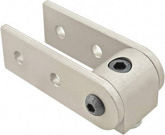 80/20 Inc. - 25mm Wide, Open Shelving 90° Pivot Nub Assembly - Aluminum, Clear Anodized Finish, 75mm Long, Use with 25 Series & Bolt Kit 75-3404 - Exact Tool & Supply