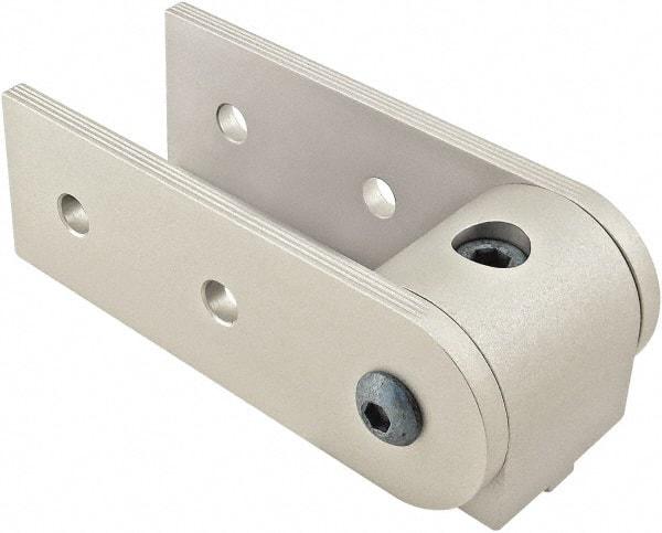 80/20 Inc. - 40mm Wide, Open Shelving 0° Pivot Nub Assembly - Aluminum, Clear Anodized Finish, 120mm Long, Use with 40 Series & Bolt Kit 75-3422 - Exact Tool & Supply