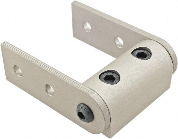80/20 Inc. - 25mm Wide, Open Shelving Universal Pivot Nub Assembly - Aluminum, Clear Anodized Finish, 75mm Long, Use with 25 Series & Bolt Kit 75-3404 - Exact Tool & Supply