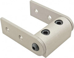 80/20 Inc. - 25mm Wide, Open Shelving Universal Pivot Nub Assembly - Aluminum, Clear Anodized Finish, 75mm Long, Use with 25 Series & Bolt Kit 75-3404 - Exact Tool & Supply