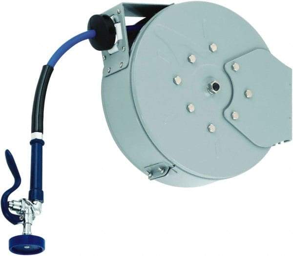 T&S Brass - 30' Spring Retractable Hose Reel - 300 psi, Hose Included - Exact Tool & Supply