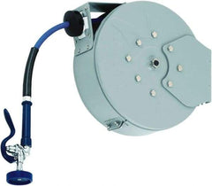 T&S Brass - 30' Spring Retractable Hose Reel - 300 psi, Hose Included - Exact Tool & Supply