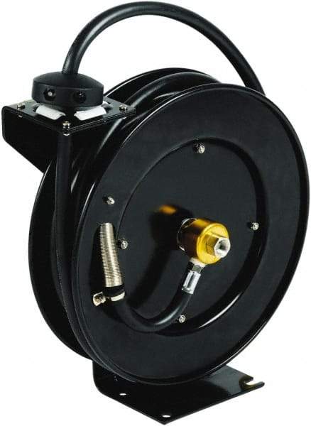T&S Brass - 35' Spring Retractable Hose Reel - 300 psi, Hose Included - Exact Tool & Supply