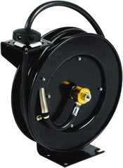 T&S Brass - 35' Spring Retractable Hose Reel - 300 psi, Hose Included - Exact Tool & Supply