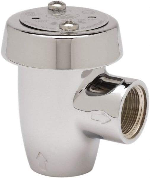 T&S Brass - 1/2" Fit, Vacuum Breaker Assembly - Chrome - Exact Tool & Supply