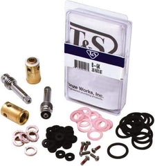 T&S Brass - 58 Pieces Two Handle Faucet Faucet Repair Kit - Complete Two Handle Repair Kit Style - Exact Tool & Supply