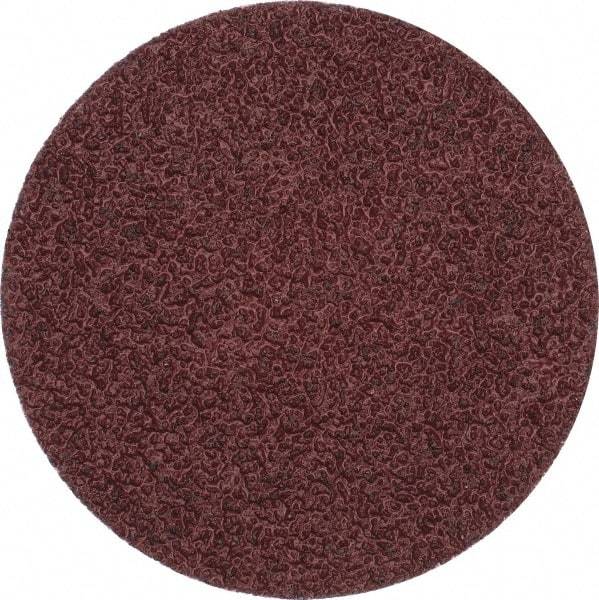 Merit Abrasives - 3" Disc Diam, 36 Grit, Aluminum Oxide Quick Change Disc - Type P Attaching System, Coated, Brown, 20,000 RPM, ALO Series - Exact Tool & Supply