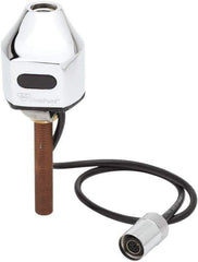 T&S Brass - Deck Plate Mounted Electronic User Adjustable Temperature Control Mixer Faucet - Powered by 120 Volt AC/DC, Single Hole Mounting Centers - Exact Tool & Supply