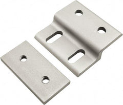 80/20 Inc. - 50mm Wide, Open Shelving Accessory/Component - Aluminum, Clear Anodized Finish, 49mm Long, Use with 25 Series & Bolt Kits 75-3404 & 13-6312 - Exact Tool & Supply