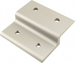 80/20 Inc. - 90mm Wide, Open Shelving Accessory/Component - Aluminum, Clear Anodized Finish, 87mm Long, Use with 45 Series & Bolt Kits 75-3619 & 11-8312 - Exact Tool & Supply