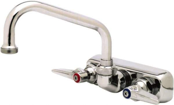T&S Brass - Standard, 2 Way Design, Wall Mount, Workboard Wall Mount Faucet - 6 Inch Spout, Lever Handle - Exact Tool & Supply