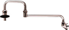 T&S Brass - Faucet Mount, Single Hole Kitchen Faucet - Pot and Kettle Filling Faucet, Insulated Handle, Low Arc Spout, No Drain - Exact Tool & Supply
