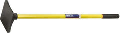 Ability One - 8" High x 8" Wide Round Steel Tamper - 42" Long Fiberglass Straight Handle - Exact Tool & Supply