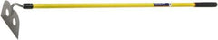 Ability One - 7" High x 10" Wide Round Steel Hoe - 62" Long Fiberglass Straight Handle - Exact Tool & Supply