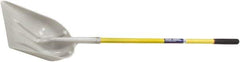 Ability One - 19" High x 14-1/4" Wide Round Steel Shovel - 51" Long Fiberglass Straight Handle - Exact Tool & Supply