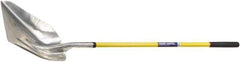 Ability One - 19" High x 15-1/4" Wide Round Steel Shovel - 51" Long Fiberglass Straight Handle - Exact Tool & Supply