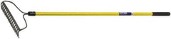 Ability One - Bow Rake with 57" Straight Fiberglass Handle - 16 Tines, 2-1/2" Tine Length - Exact Tool & Supply
