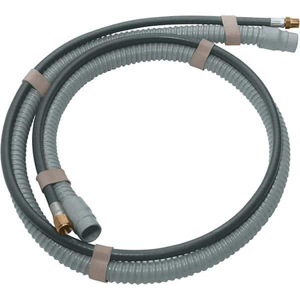 Dynabrade - 10' Long Power Sander Vacuum Hose & Air Line Assembly - 1" Diam, For Use with Random Orbital Sanders - Exact Tool & Supply