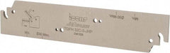 Iscar - 1.26" Blade Height, 0.098" Blade Width, 5-29/32" OAL, Neutral Cut, Single End Indexable Cut-Off Blade - TGFH Blade, Tang-Grip Series - Exact Tool & Supply
