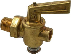 Parker - 1/8" Pipe, Male Pipe Drain Cock & Shutoff Valve - 1/8-27 Thread, 150 Max psi - Exact Tool & Supply