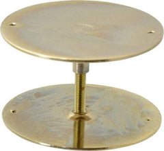 Don-Jo - 2-5/8" Diam Filler Plate - Steel, Brass Plated Finish - Exact Tool & Supply