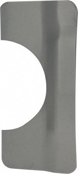 Don-Jo - 7" Long x 3-1/4" Wide, Latch Protector - Silver Coated Steel - Exact Tool & Supply