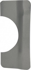 Don-Jo - 7" Long x 3-1/4" Wide, Latch Protector - Silver Coated Steel - Exact Tool & Supply