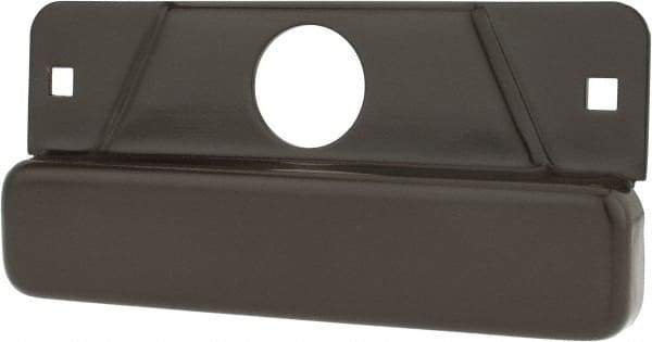 Don-Jo - 8" Long x 3-1/2" Wide Strike Protector - Duro Coated Steel - Exact Tool & Supply