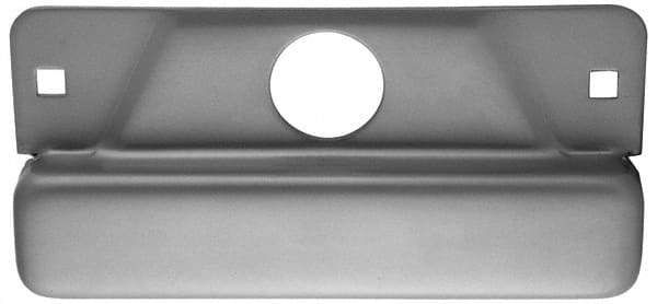 Don-Jo - 8" Long x 3-1/2" Wide Strike Protector - Silver Coated Steel - Exact Tool & Supply