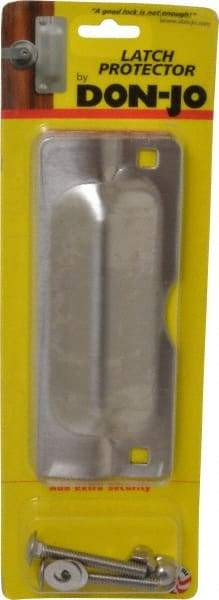 Don-Jo - 7" Long x 2-3/4" Wide, Latch Protector - Stainless Steel - Exact Tool & Supply