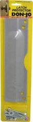 Don-Jo - 11" Long x 3" Wide, Latch Protector - Silver Coated Steel - Exact Tool & Supply