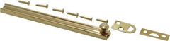 Don-Jo - 6" Long, 1/2" Wide Brass Slide Bolt - US3 Bright Brass - Exact Tool & Supply