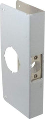 Don-Jo - 4" Wide x 9" High, Stainless Steel, Door Reinforcer - 1-3/8" Thick Door, 2-3/8" Backset - Exact Tool & Supply