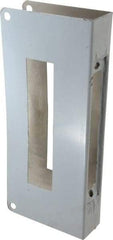 Don-Jo - 5" Wide x 12" High, Stainless Steel, Door Reinforcer - 1-3/4" Thick Door, 2-3/4" Backset - Exact Tool & Supply