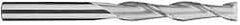 SGS - 5/16", 1-5/8" LOC, 5/16" Shank Diam, 4" OAL, 2 Flute, Solid Carbide Square End Mill - Single End, Uncoated, Spiral Flute, 30° Helix, Centercutting, Right Hand Cut, Right Hand Flute, Series 3EL - Exact Tool & Supply