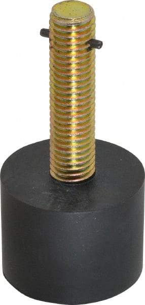 Don-Jo - 1" Projection Detention Door Stop - Floor Mount, Uncoated - Exact Tool & Supply