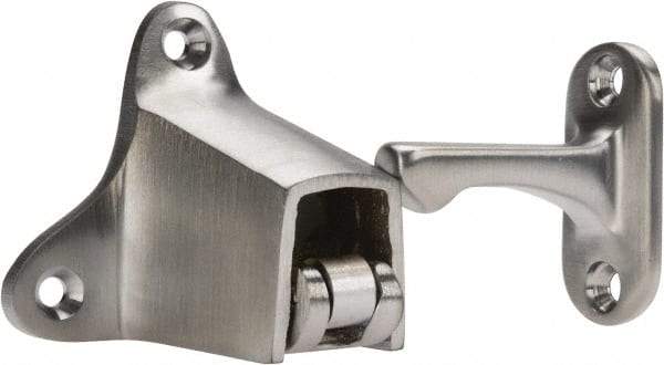 Don-Jo - 4" Long Satin Chrome Door Holder - Heavy-Duty Grade, 4" Stem Length - Exact Tool & Supply