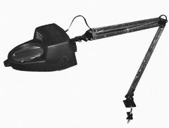 Value Collection - 40 Inch, Swing Arm, Clamp on, Incandescent, Black, Magnifying Task Light - 13 Watt, 1.75x Magnification, 3-1/2 Inch Wide, 3-1/2 Inch Long - Exact Tool & Supply