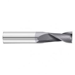 1" Dia. x 4 Overall Length 2-Flute Square End Solid Carbide SE End Mill-Round Shank-Center Cut-TiAlN - Exact Tool & Supply