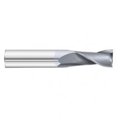 25/64 Dia. x 2-3/4 Overall Length 2-Flute Square End Solid Carbide SE End Mill-Round Shank-Center Cut-TiCN - Exact Tool & Supply