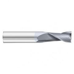 25/64 Dia. x 2-3/4 Overall Length 2-Flute Square End Solid Carbide SE End Mill-Round Shank-Center Cut-TiCN - Exact Tool & Supply